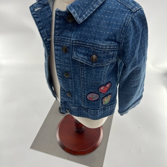 Hanna Andersson Jean Jacket with Patch Details - Size 100 (US Size 4) - Picture 7 of 8